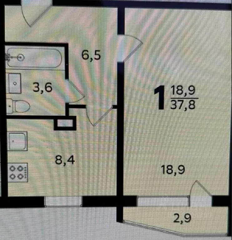 1-к кв. Москва Лобненская ул., 12К1 (37.0 м) - Фото 1