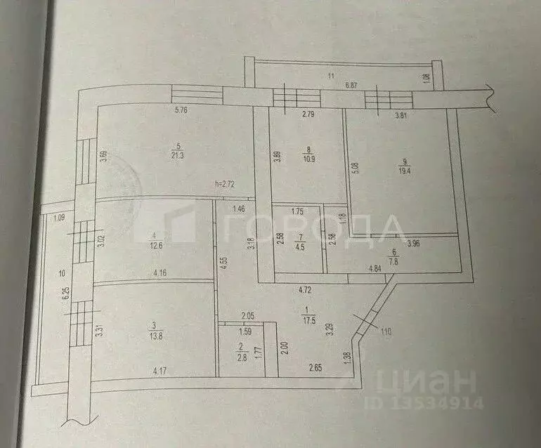 4-к кв. Алтайский край, Барнаул ул. Антона Петрова, 222А (110.6 м) - Фото 2
