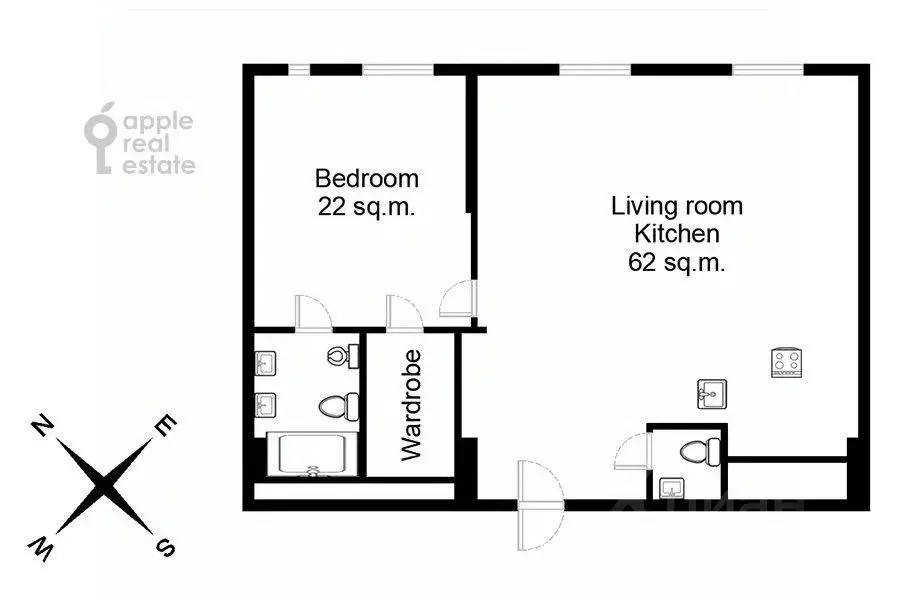 2-к кв. Москва Мосфильмовская ул., 8 (100.0 м) - Фото 1