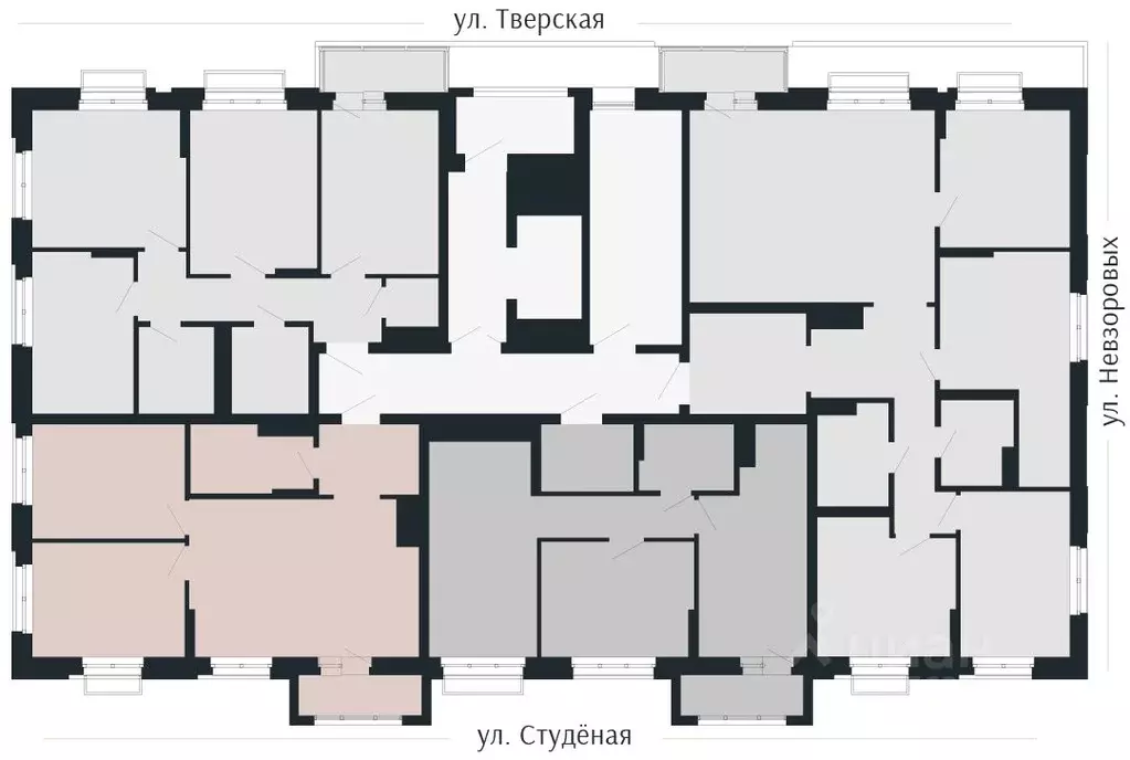 2-к кв. Нижегородская область, Нижний Новгород Резиденция жилой ... - Фото 1