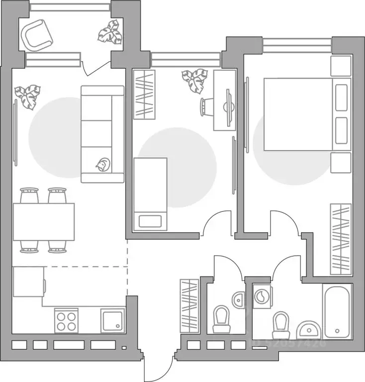3-к кв. Башкортостан, Уфа Зеленая Роща жилрайон, Лесная Симфония жилой ... - Фото 1