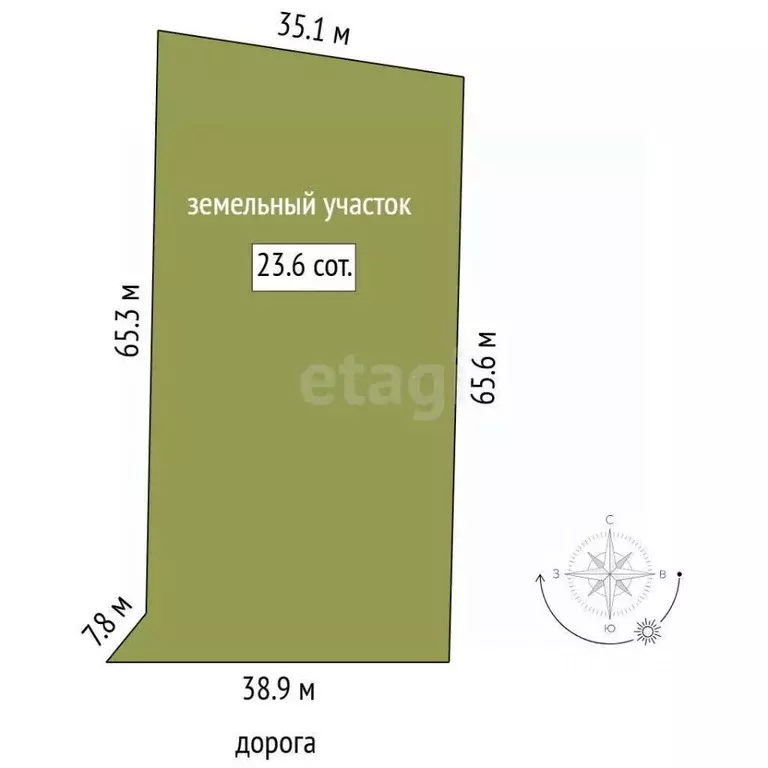 Участок в Тюменская область, Тюменский муниципальный округ, с. Ембаево ... - Фото 1