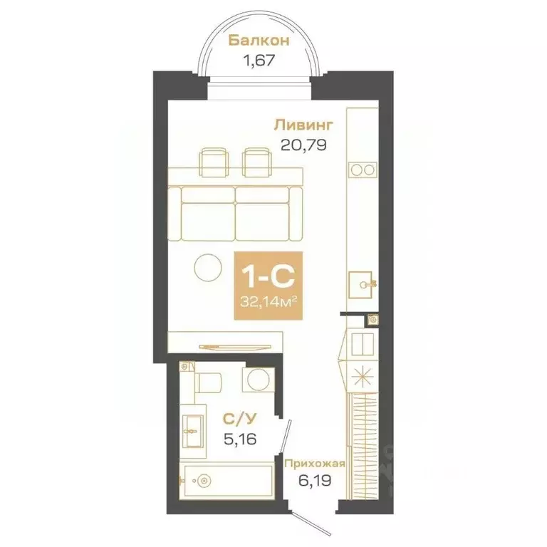 1-к кв. Новосибирская область, Новосибирск Академгородок мкр, ул. Мусы ... - Фото 1