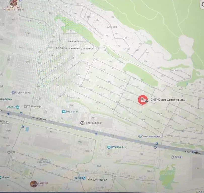 Участок в Нижегородская область, Нижний Новгород 40 лет Октября СНТ, ... - Фото 2