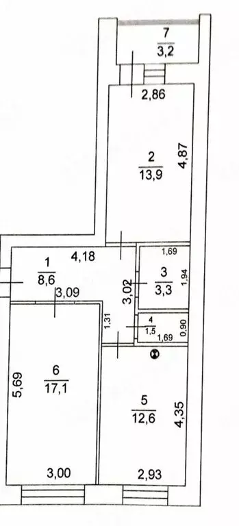 2-комнатная квартира: Тверь, Псковская улица, 4 (60.2 м) - Фото 0