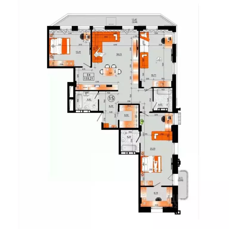 1-к кв. Приморский край, Владивосток ул. Капитана Шефнера (128.84 м) - Фото 2