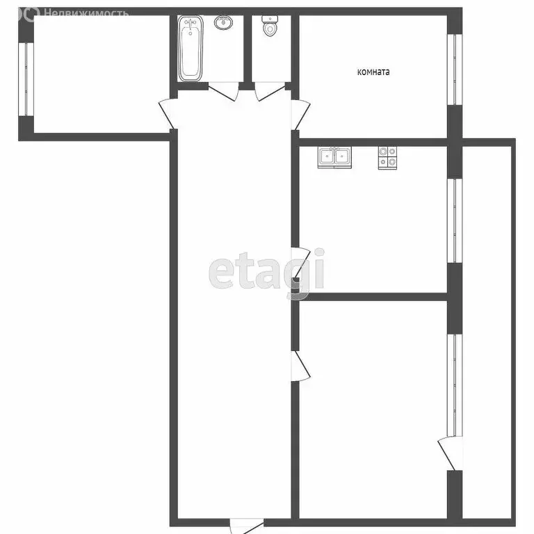 3-комнатная квартира: Тверь, бульвар Цанова, 21А (64 м) - Фото 0