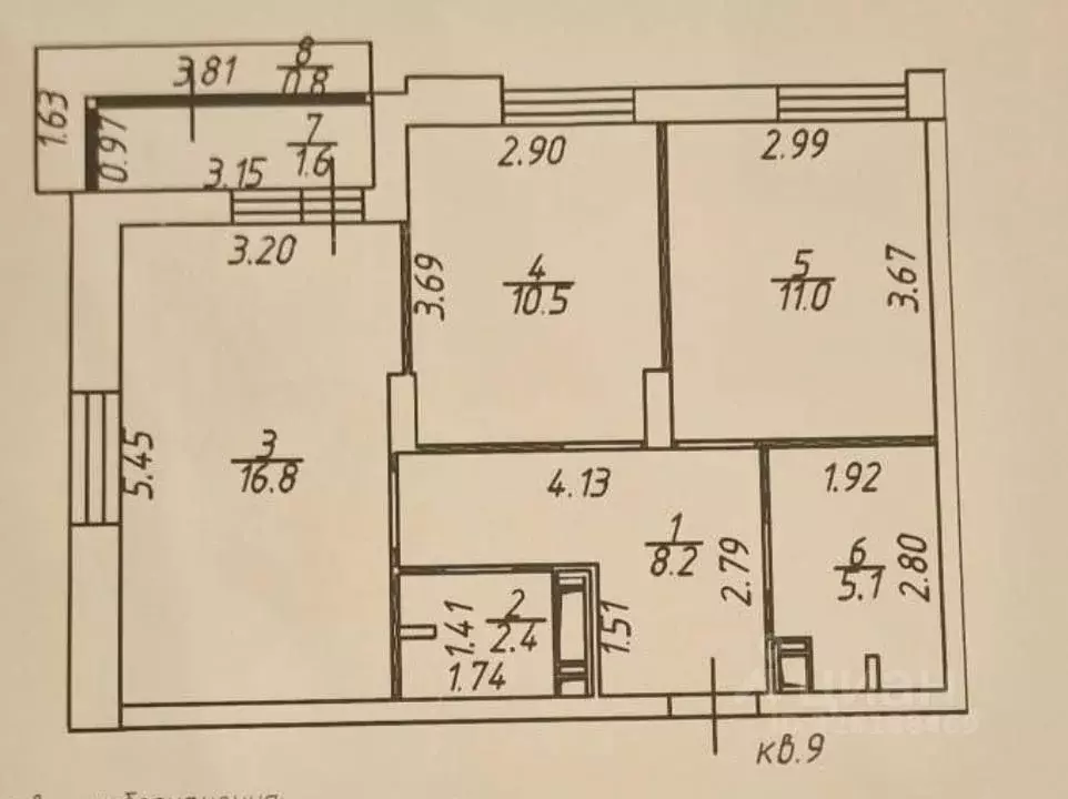 2-к кв. Московская область, Котельники ул. Сосновая, 1к1 (54.0 м) - Фото 2
