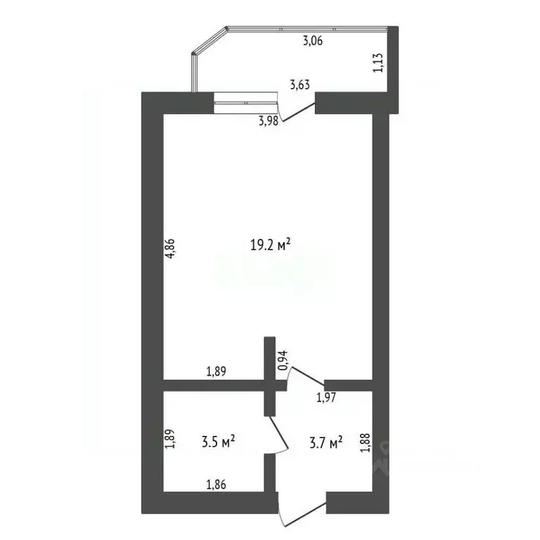 Студия Амурская область, Благовещенск Зейская ул., 323 (27.6 м) - Фото 2