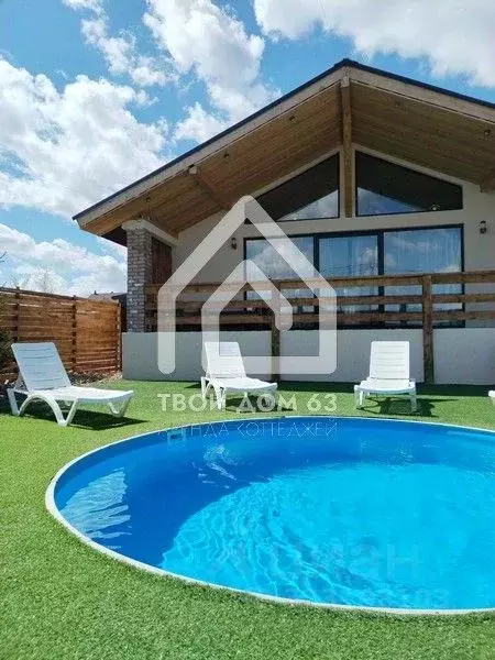 Дом в Самарская область, Волжский район, Лопатино с/пос, пос. ... - Фото 1