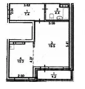 1-к кв. Томская область, Томск Комсомольский просп., 10 (41.5 м) - Фото 2