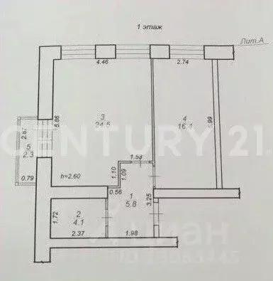2-к кв. Тверская область, Тверь ул. Фрунзе, 22 (53.0 м) - Фото 2