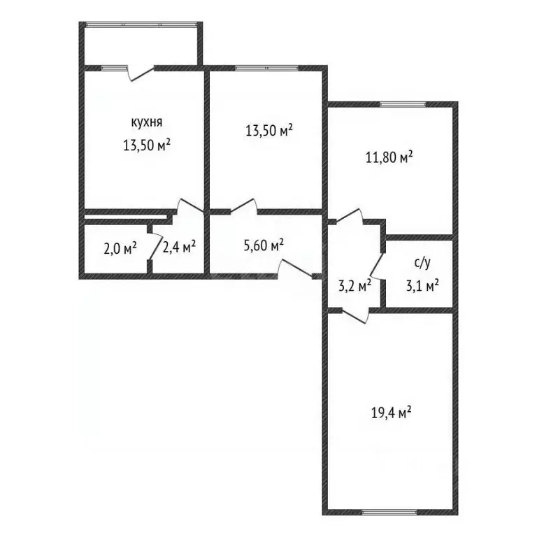 3-к кв. Воронежская область, Воронеж ул. Адмирала Чурсина, 12 (75.0 м) - Фото 2