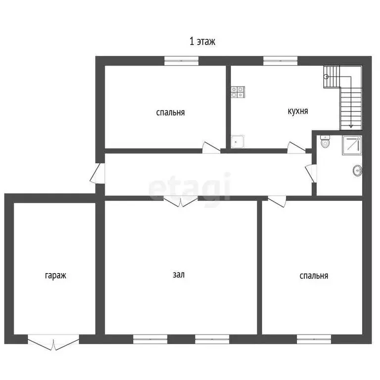 Дом в посёлок Комсомольский, Тенистая улица (135 м) - Фото 1
