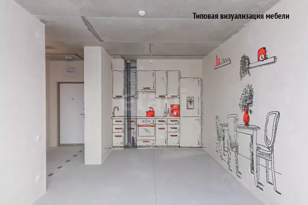 1-к кв. Тюменская область, Тюмень ул. Фармана Салманова, 5 (41.6 м) - Фото 1