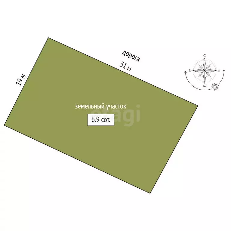 Участок в Заводоуковск, улица Гилёвская Роща (6.9 м) - Фото 1