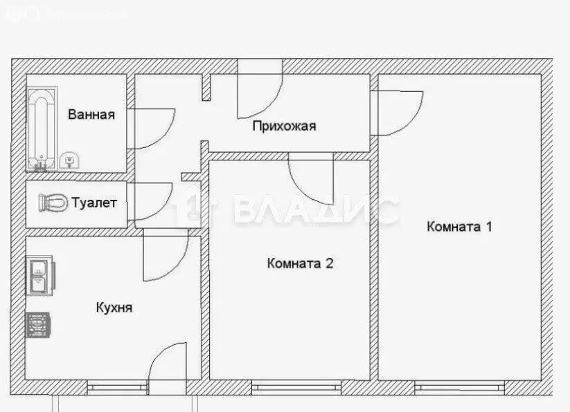 2-комнатная квартира: Москва, Открытое шоссе, 18Ак2 (46 м) - Фото 1