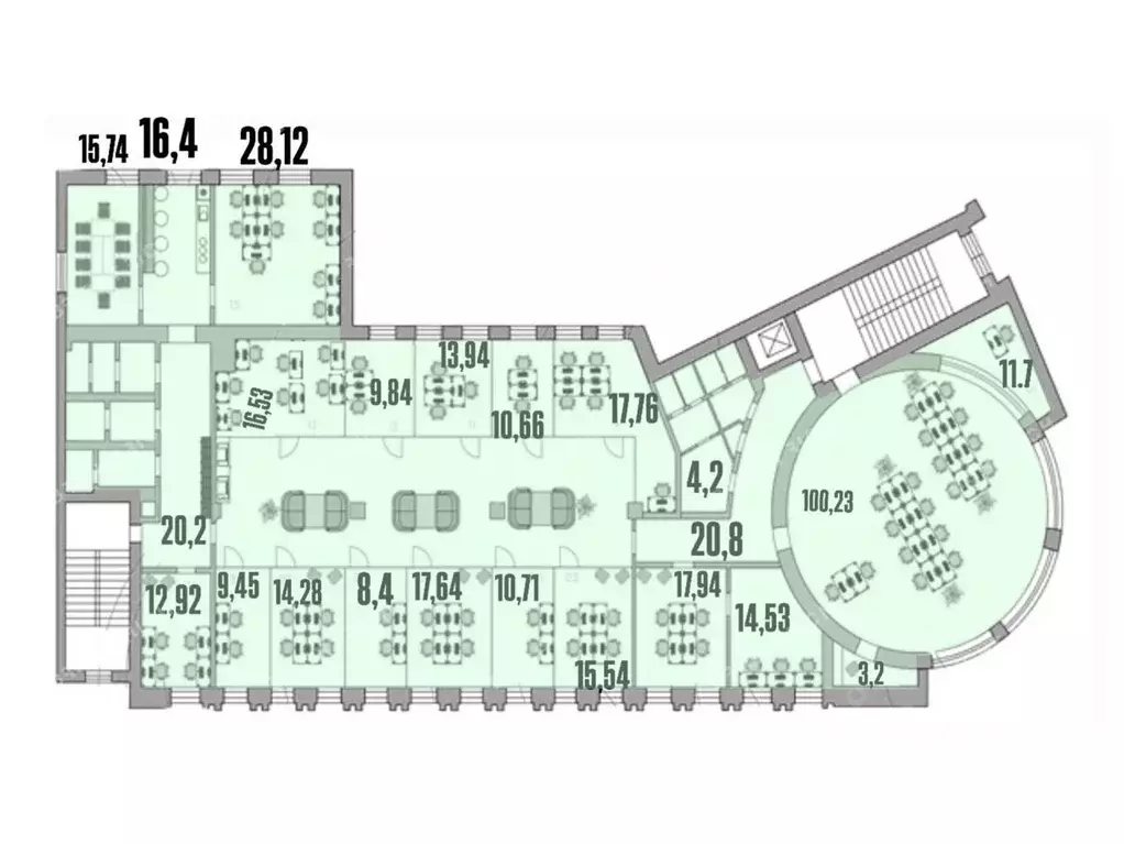 Офис в Санкт-Петербург Инструментальная ул., 8 (545 м) - Фото 2