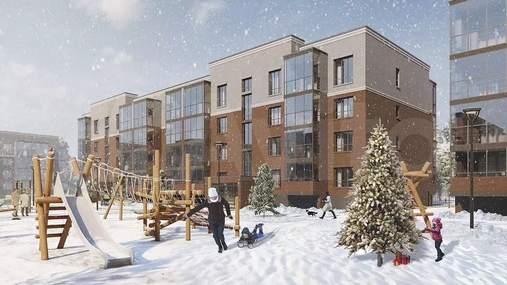 1-к. квартира, 44,8 м, 4/4 эт. - Фото 1