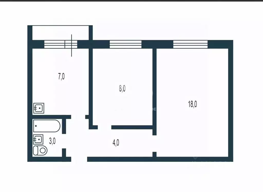 2-к кв. Новосибирская область, Бердск Лунная ул., 22А (40.0 м) - Фото 2