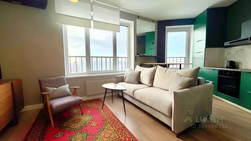 Квартира, 1 комната, 43.3 м - Фото 2