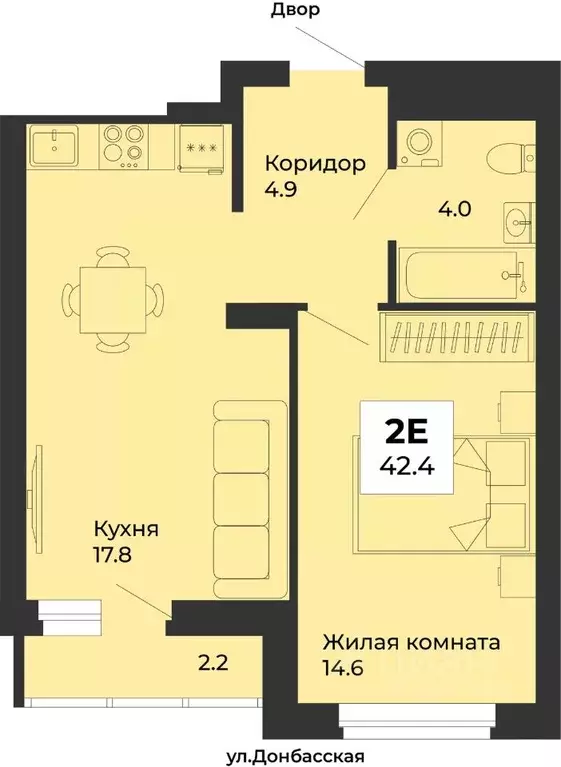 1-к кв. Свердловская область, Екатеринбург Уралмаш жилрайон, ул. ... - Фото 1