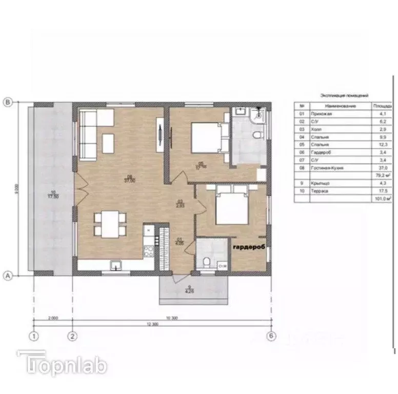 Дом в Калининградская область, Зеленоградск пос. Клинцовка,  (101 м) - Фото 2