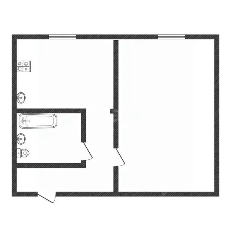 1-к кв. Алтайский край, Бийск Ленинградская ул., 39 (30.8 м) - Фото 2