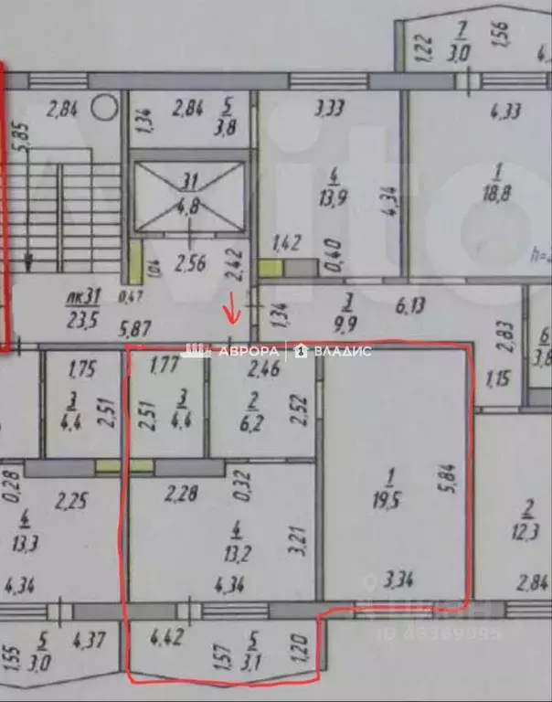 1-к кв. Челябинская область, Магнитогорск ул. Жукова, 25 (43.4 м) - Фото 1
