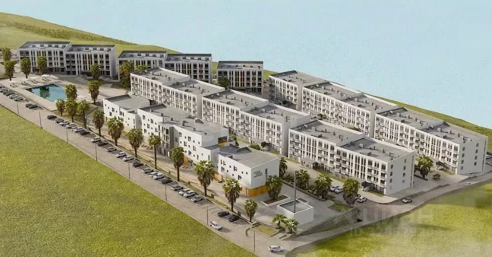 Студия Крым, Керчь Белый город жилой комплекс (37.4 м) - Фото 1