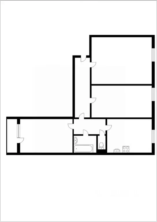 3-к кв. Кемеровская область, Осинники Тобольская ул., 20 (68.6 м) - Фото 1