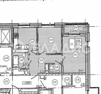 2-комнатная квартира: Казань, улица Галиаскара Камала, 39 (57.12 м) - Фото 1