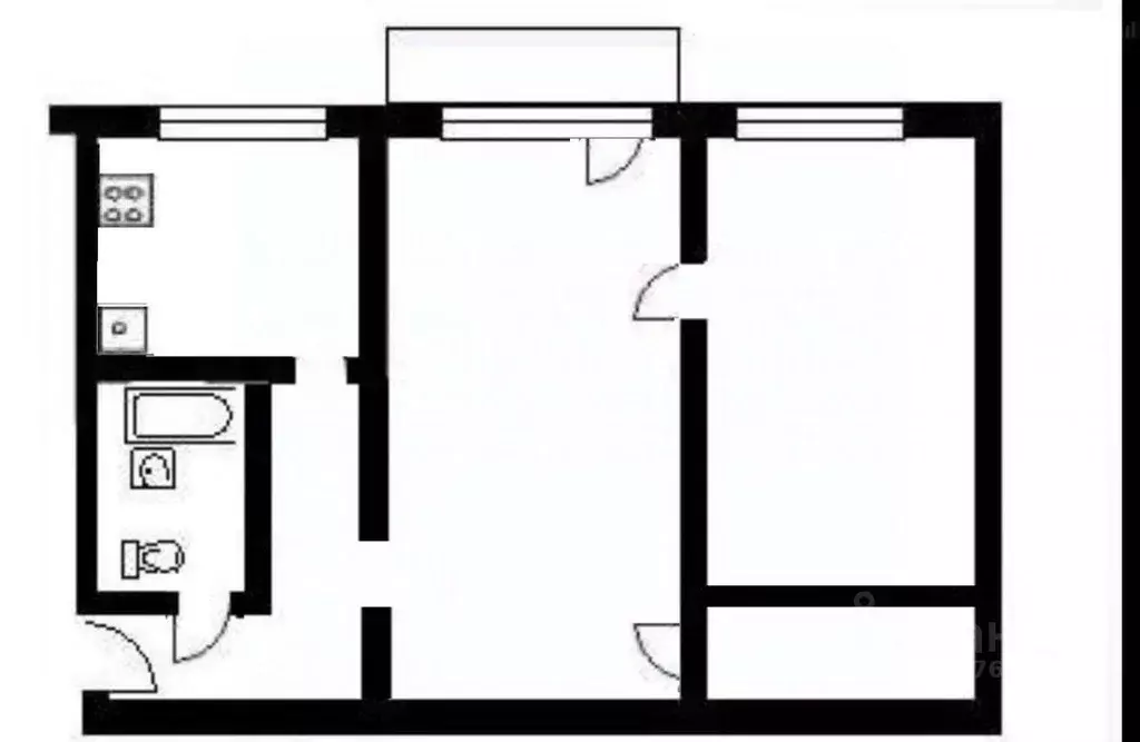 2-к кв. Челябинская область, Челябинск просп. Победы, 166 (47.2 м) - Фото 2
