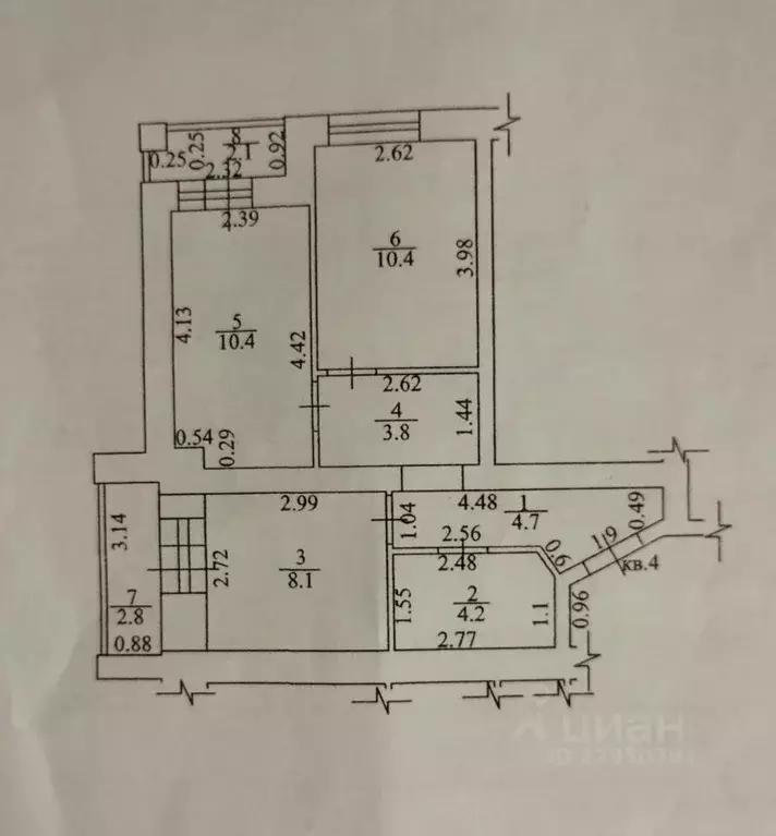 2-к кв. башкортостан, уфимский район, с. булгаково ул. дуговая, 13 . - Фото 1