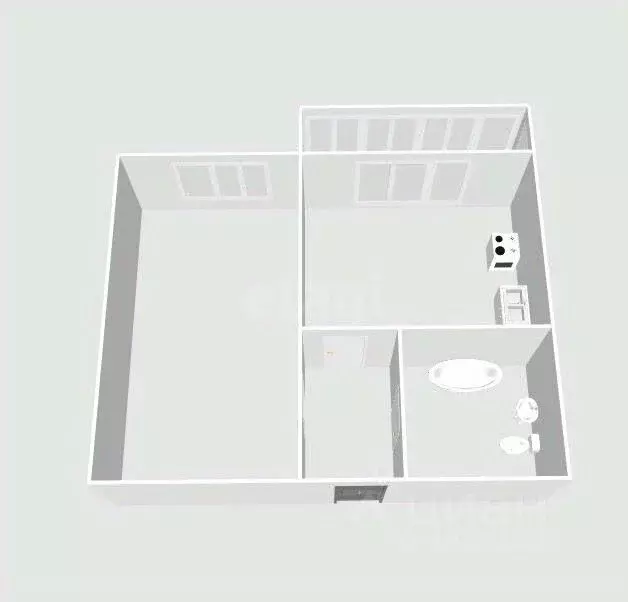 1-к кв. Сахалинская область, Холмск ул. Некрасова, 20Б (35.0 м) - Фото 2