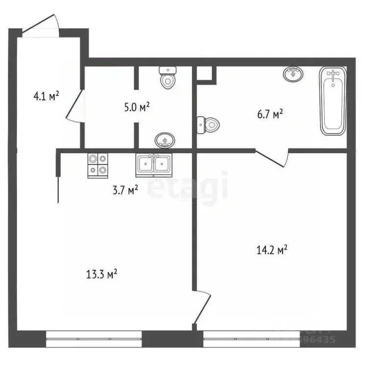 2-к кв. Москва Шелепихинская наб., 38к8 (47.7 м) - Фото 2