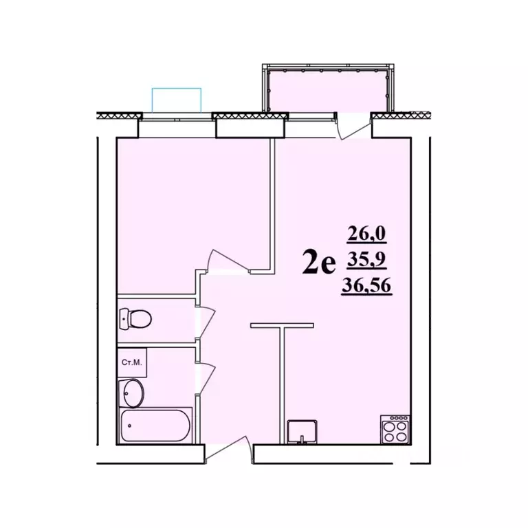 2-к кв. Белгородская область, Белгородский район, Разумное рп ул. ... - Фото 1