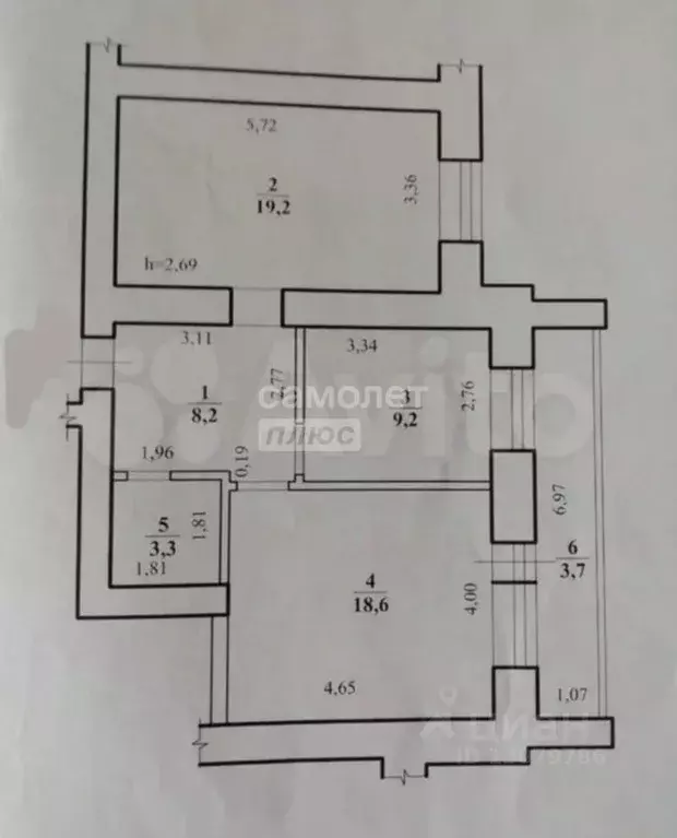 2-к кв. Забайкальский край, Чита ул. Бутина, 115к1 (62.2 м) - Фото 1