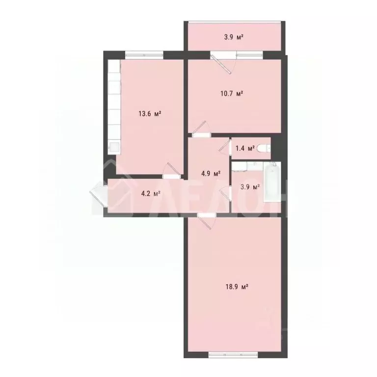 2-к кв. Омская область, Омск Заозерный мкр, ул. Сергея Тюленина, 4 ... - Фото 2