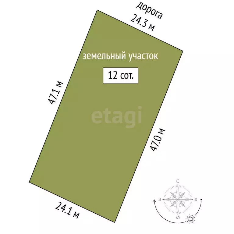 Участок в село Заворонежское, Дачная улица (12 м) - Фото 0