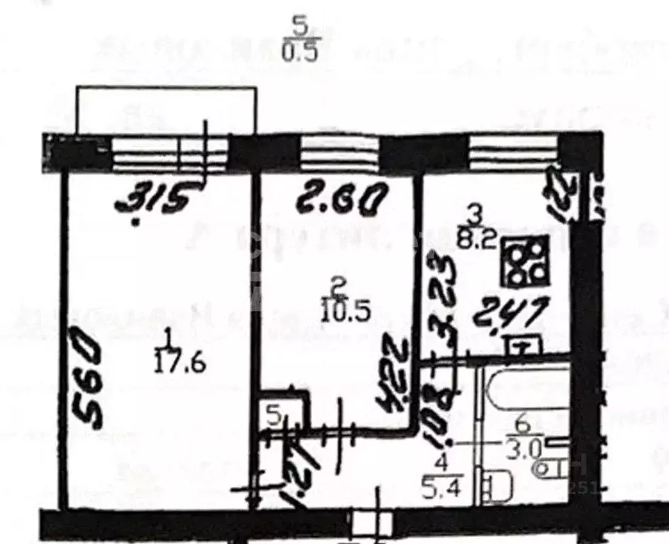 2-к кв. Санкт-Петербург ул. Вавиловых, 13К2 (45.5 м) - Фото 2