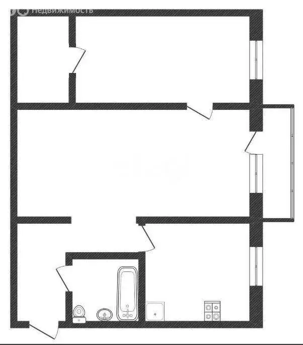 2-комнатная квартира: Балахна, улица Космонавтов, 1 (44.9 м) - Фото 1