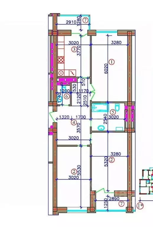 3-к кв. Северная Осетия, Владикавказ Весенняя ул., 21А (92.0 м) - Фото 2