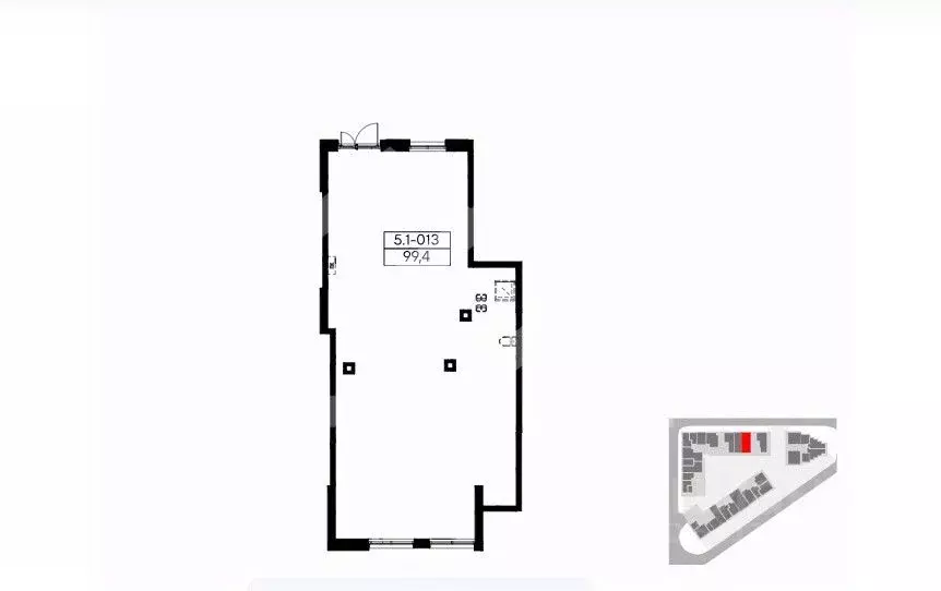 Торговая площадь в Москва Дзен-кварталы жилой комплекс (99 м) - Фото 2