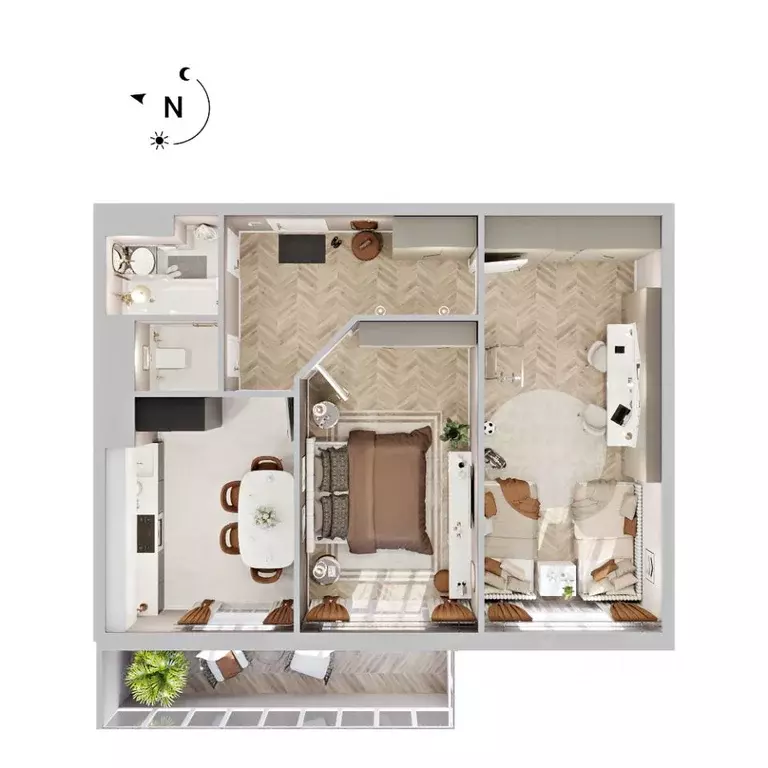 2-к кв. Бурятия, Улан-Удэ Энергетик мкр, 42А (62.5 м) - Фото 1