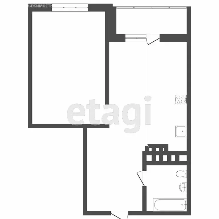 1-комнатная квартира: Тюмень, улица Московский Тракт, 83к6 (44.6 м) - Фото 0