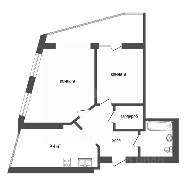 3-к кв. Севастополь ул. Летчиков, 10 (60.8 м) - Фото 2
