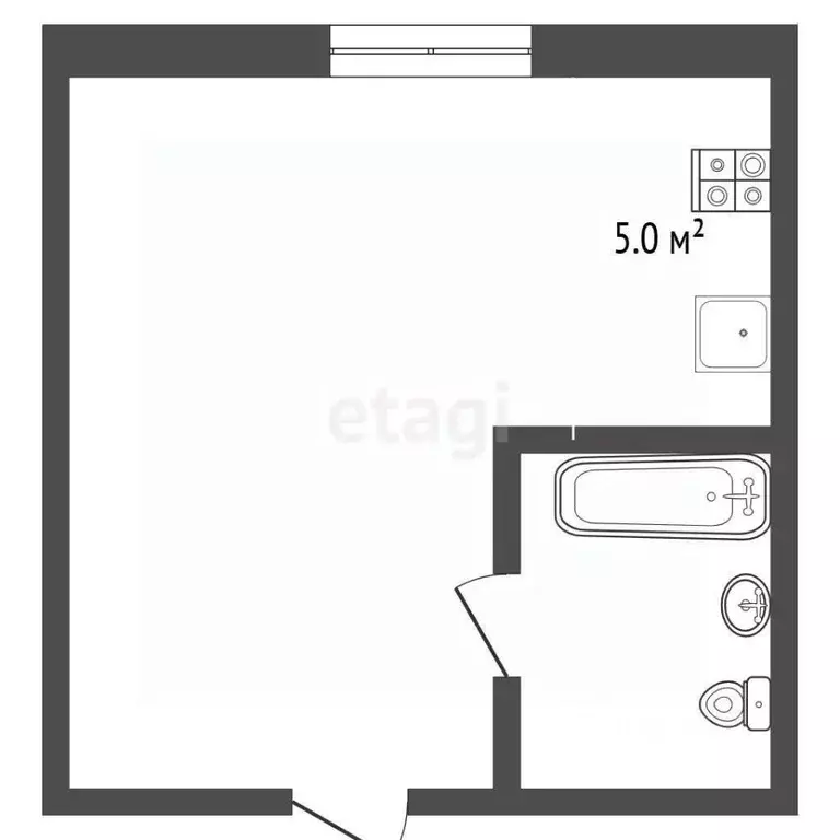 Студия Ямало-Ненецкий АО, Муравленко ул. Нефтяников, 31 (34.2 м) - Фото 2