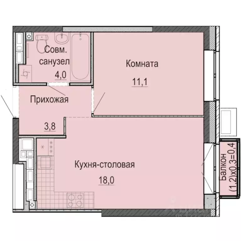 1-к кв. Удмуртия, Ижевск Ракетный жилрайон, 3-й мкр, Умные Кварталы ... - Фото 1