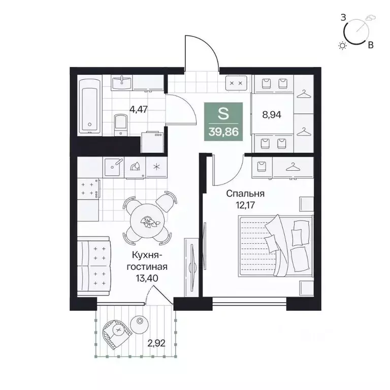 1-к кв. Волгоградская область, Волгоград просп. Имени В.И. Ленина, 59Г ... - Фото 1